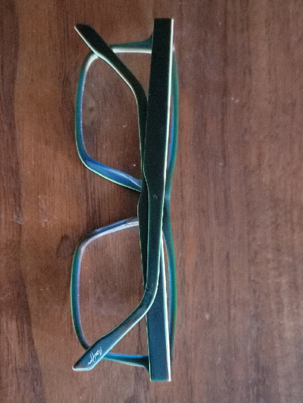 Maui Jim Dark Blue & Neon Green Eyeglasses - Picture 3 of 5
